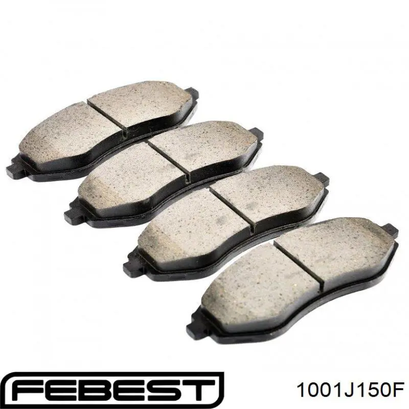 1001J150F Febest Pastillas delanteras