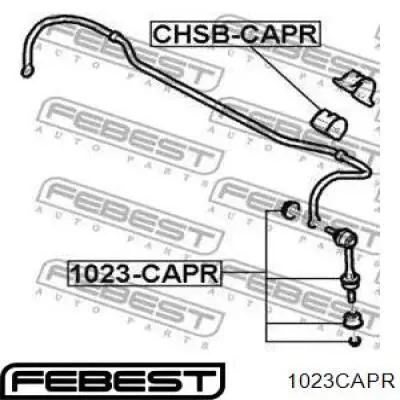 1023-CAPR Febest barra estabilizadora delantera derecha