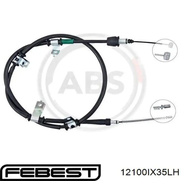 Comprar 100278 Adriauto Cable de freno de mano trasero izquierdo
