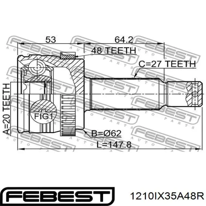 496012S000 China junta homocinética exterior trasera