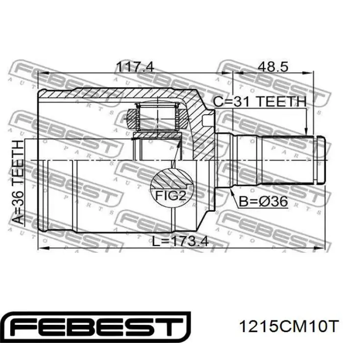 Fuelle, junta homocinética interna izquierda del semieje delantero DAC HY0032 precio, desde 27,21 EUR