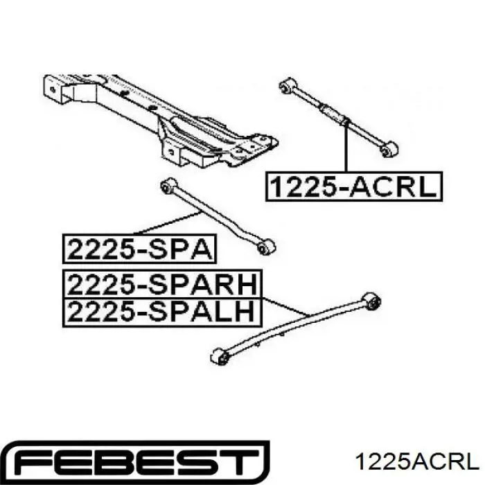 Barra transversal de la suspensión trasera 0K2A128600C Hyundai/Kia