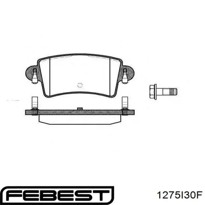 Comprar 1275I30F Febest Juego de reparación, pinza de freno trasero