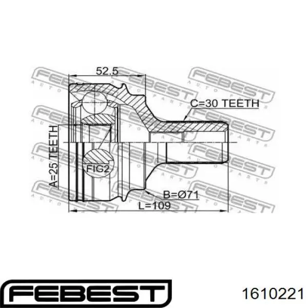 Comprar 1610221 Febest Junta homocinetica