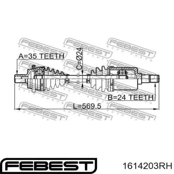 Semieje delantero derecho Mercedes A2033300801 precio, desde 138,85 EUR