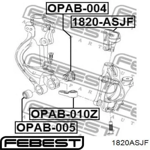 Rótula de suspensión superior para Opel Insignia (G09)