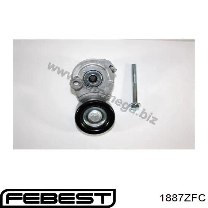 Comprar 1887ZFC Febest Polea tensora, correa poli V
