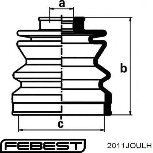 K68079565AA Chrysler árbol de transmisión delantero izquierdo