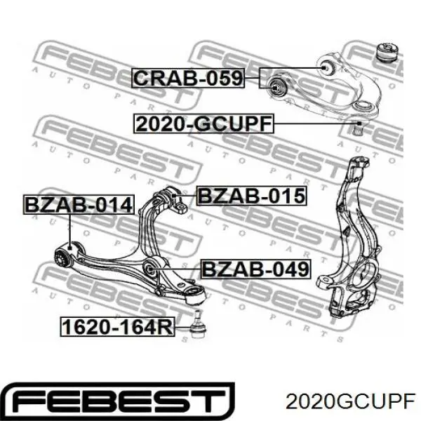 68022626ab Chrysler rótula de suspensión superior