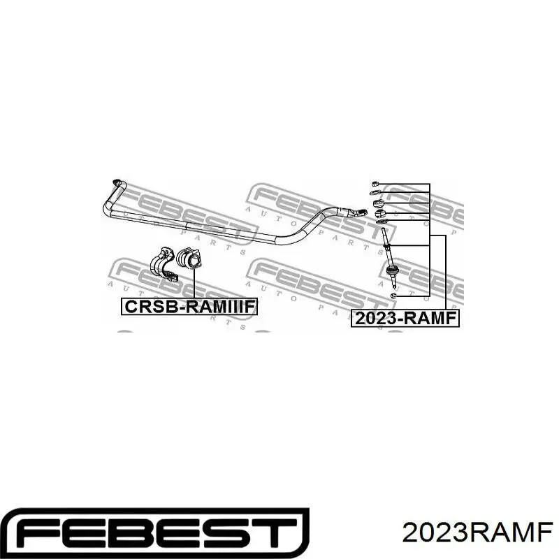 Soporte de barra estabilizadora delantera para Dodge RAM 