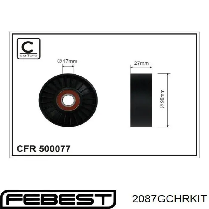 53030958AD Mitsubishi tensor de correa, correa poli v