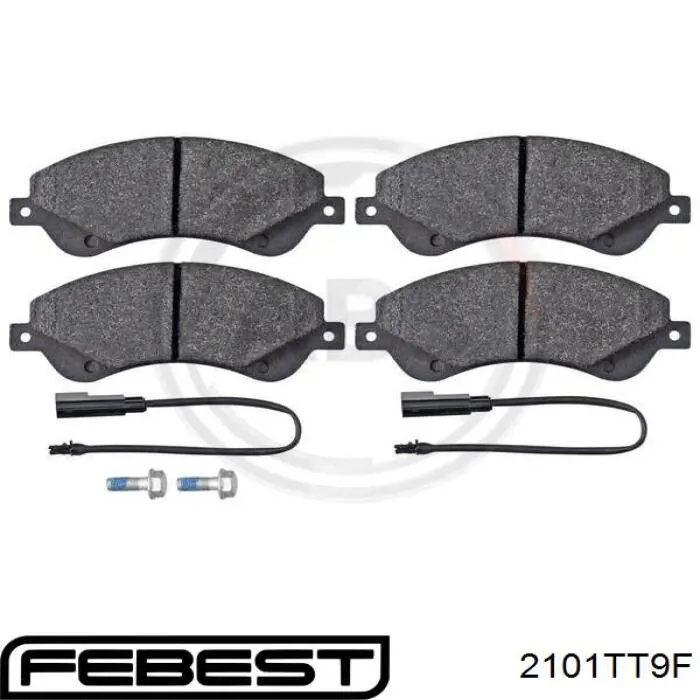 Comprar 2101TT9F Febest Pastillas delanteras de freno