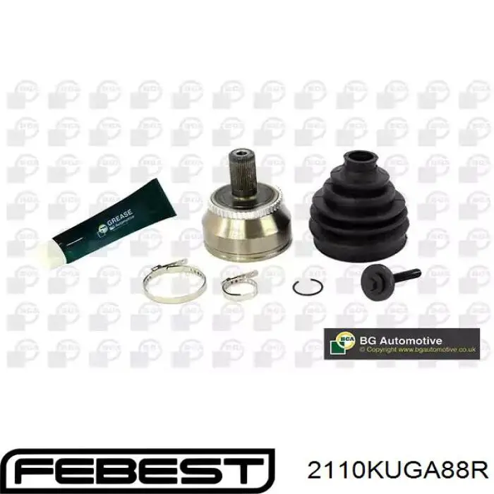 Junta homocinética exterior trasera 2110KUGA88R Febest