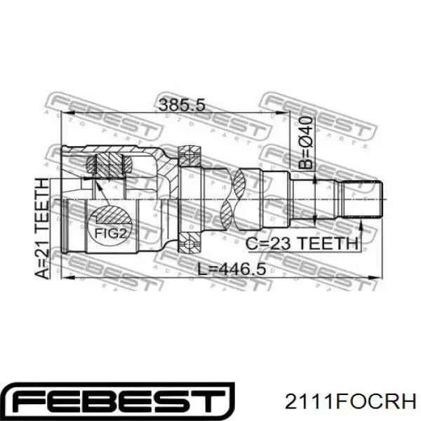 Junta homocinética interna delantera derecha Ford 1349157 precio, desde 52,61 EUR