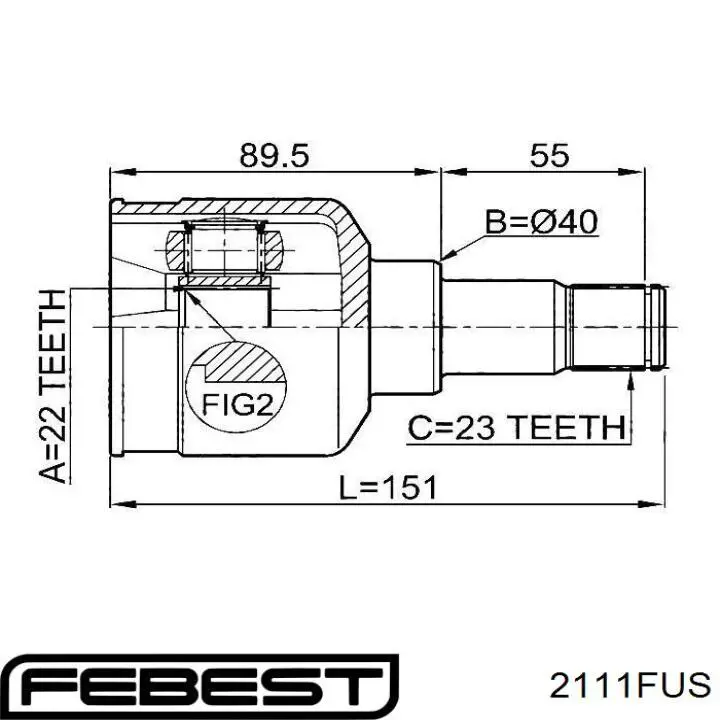 Junta homocinética interna delantera izquierda Ford 2S613C356BA precio, desde 50,80 EUR