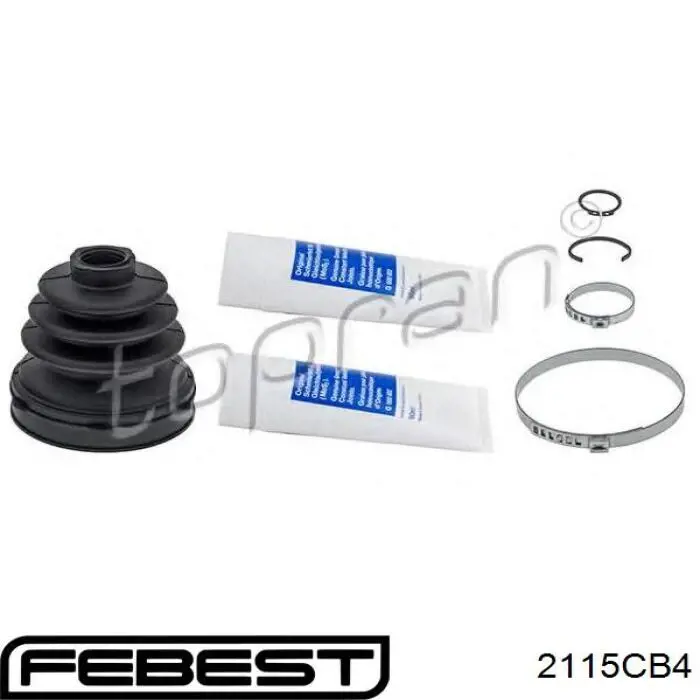 Fuelle, semieje delantero interior Febest 2115CB4