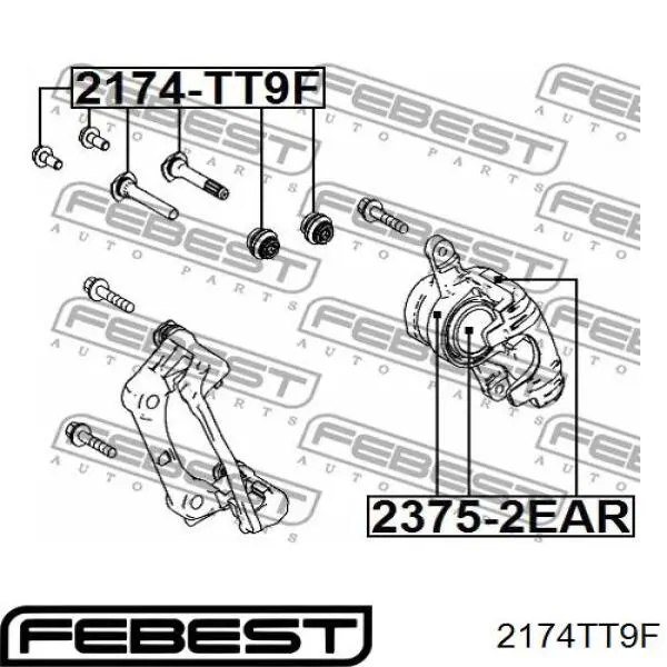 Kit de reparación, pinza de freno delantero para Ford Transit (V347/8)