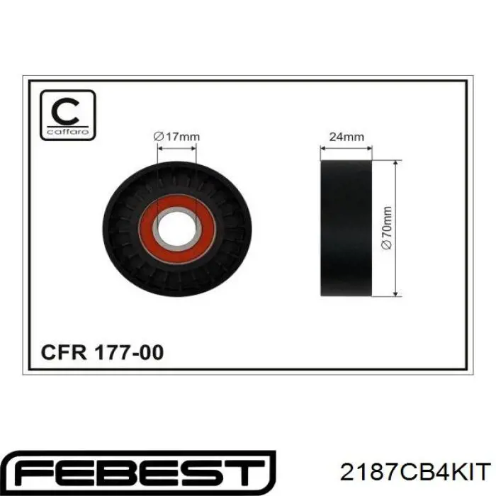 Tensor de correa poli V 1367254 Ford