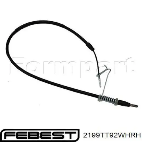 BKB3380 Borg&beck cable de freno de mano trasero derecho