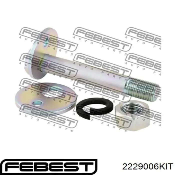 2229006KIT Febest perno de fijación, brazo oscilante delantera, inferior