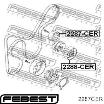 2287CER Febest Polea tensora