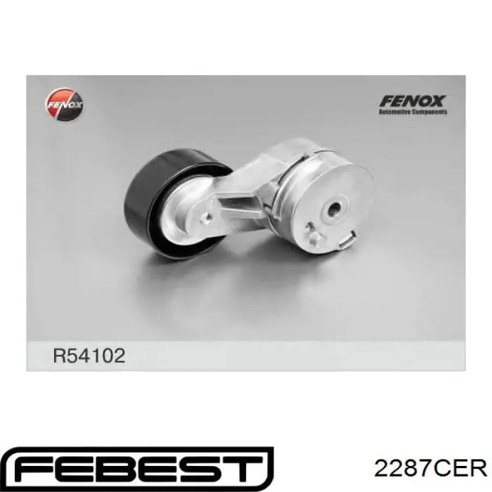 Comprar 2287CER Febest Polea tensora, correa poli V