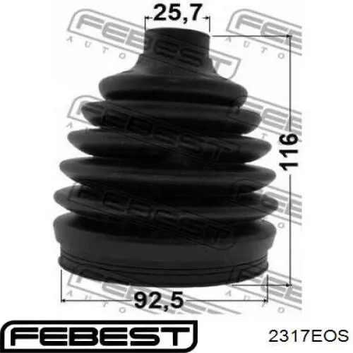 2317-EOS Febest fuelle, árbol de transmisión delantero exterior