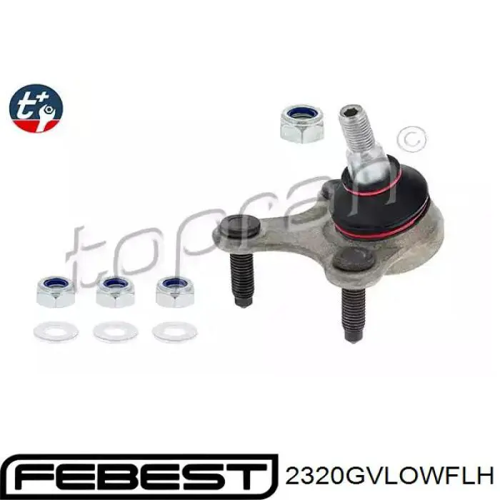 Rótula de suspensión inferior izquierda Febest 2320GVLOWFLH precio, desde 23,43 EUR