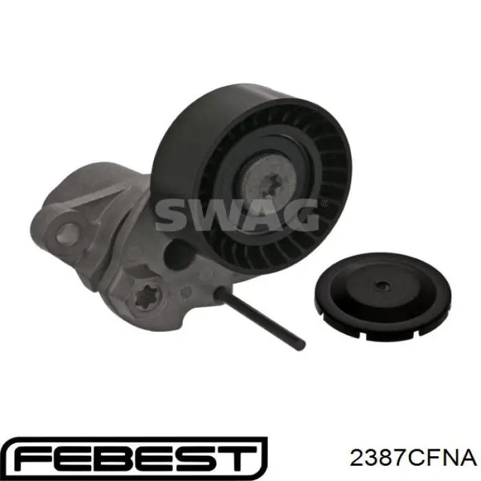 Comprar 2387CFNA Febest Polea tensora, correa poli V