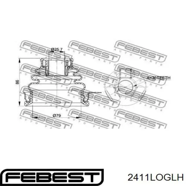 Comprar 2411LOGLH Febest Junta trípode interior