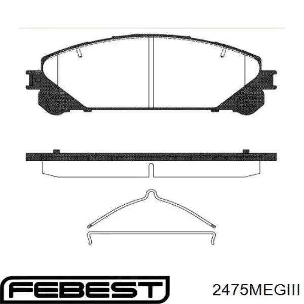 Juego de reparación, pinza de freno trasero Citroen C4 1 LA