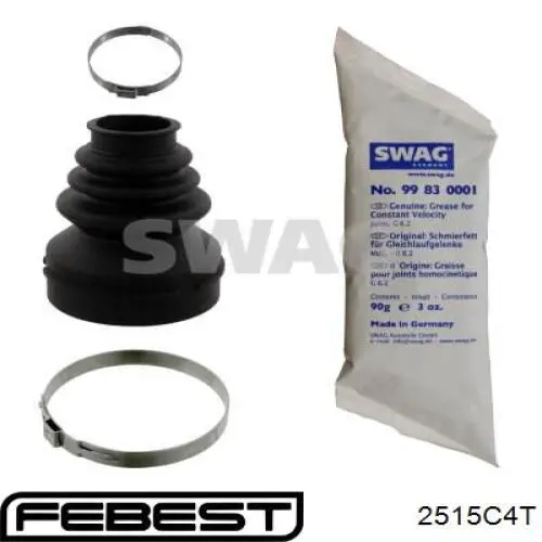 Fuelle de semieje delantero interior 2515C4T Febest