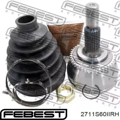 Comprar 2711S60IIRH Febest Junta homocinética interna delantera derecha