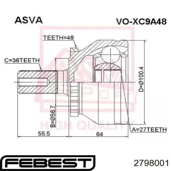 Comprar 2798001 Febest 