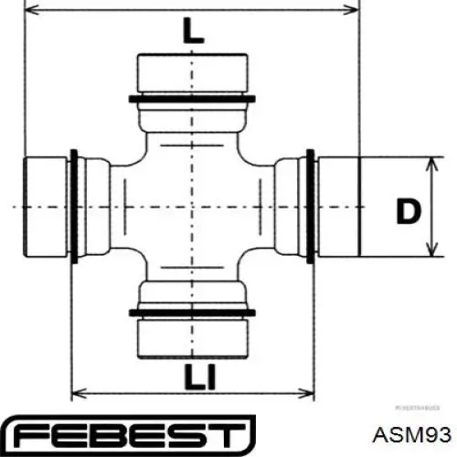 Comprar ASM93 Febest Cruceta