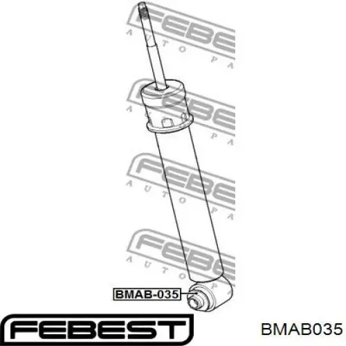 BMAB-035 Febest silentblock de amortiguador trasero