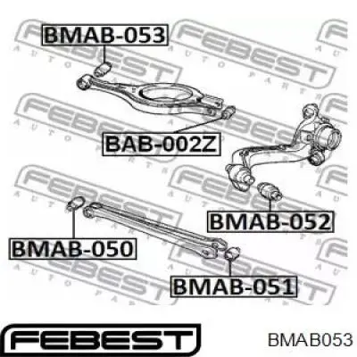 BMAB-053 Febest silentblock de brazo de suspensión trasero superior