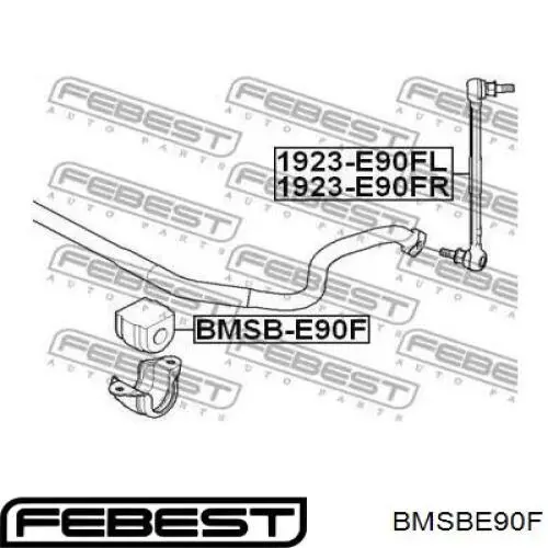 Buje de barra estabilizadora delantera BMSBE90F Febest
