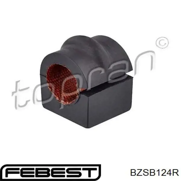 BZSB124R Febest casquillo de barra estabilizadora trasera