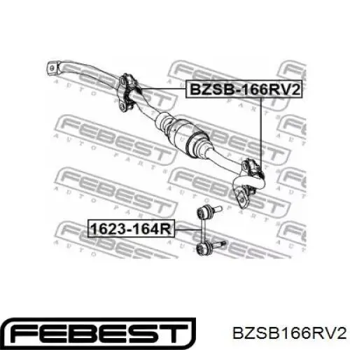 Comprar BZSB166RV2 Febest Buje de barra estabilizadora trasera