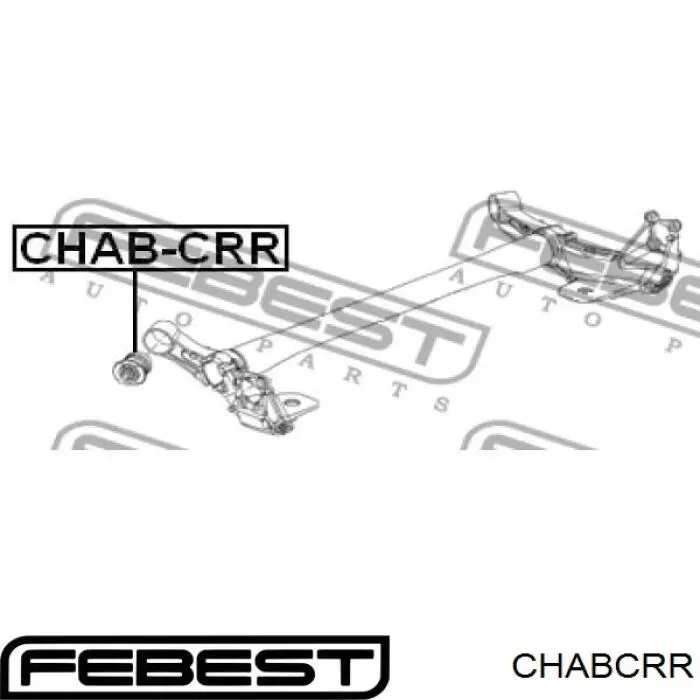 CHAB-CRR Febest suspensión, cuerpo del eje trasero