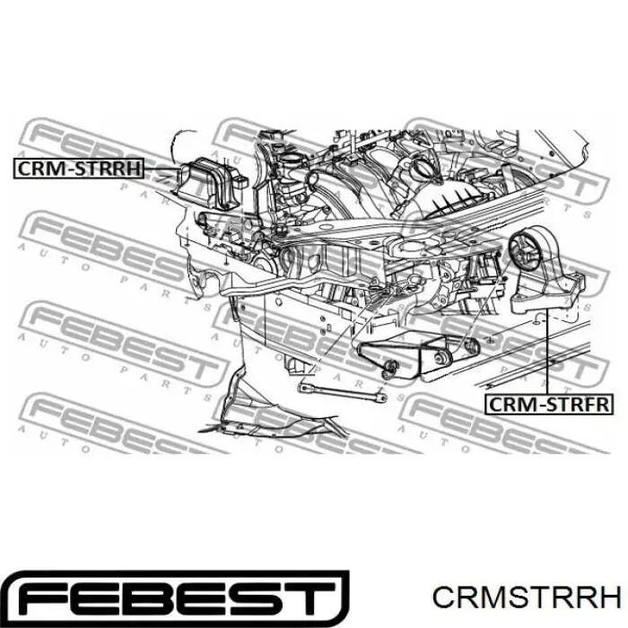 4573773AB Chrysler soporte de motor derecho
