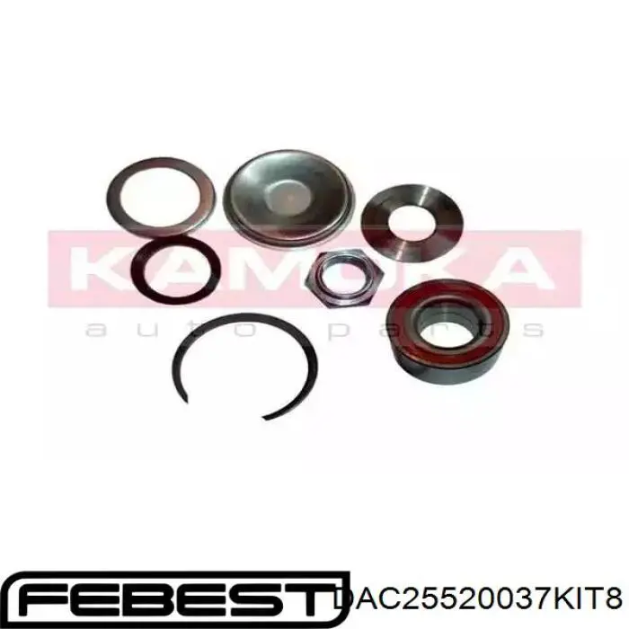 Rodamiento de rueda Febest DAC25520037KIT8