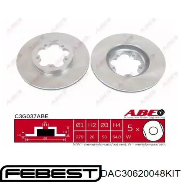Cojinete de rueda trasero Renault DUSTER 2 HM