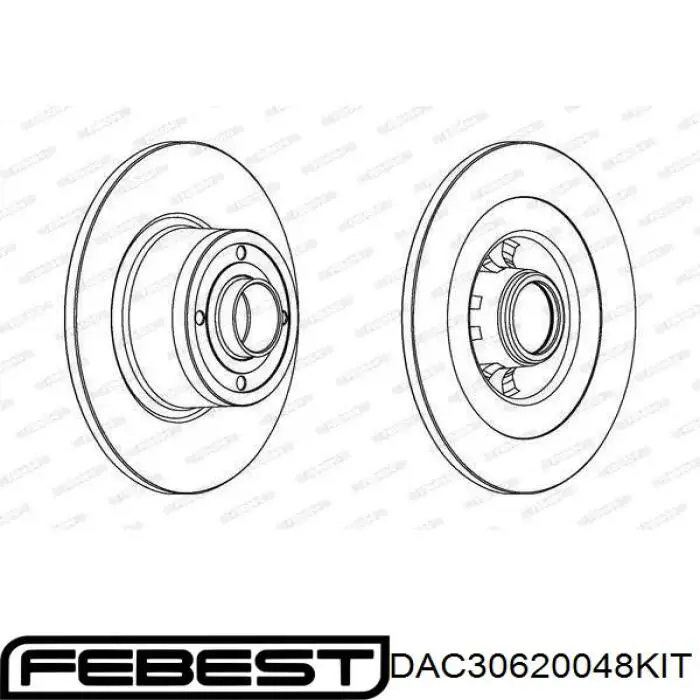 Cojinete de rueda trasero Renault DUSTER 2 HM
