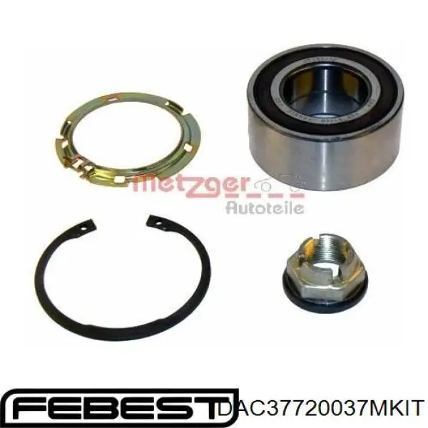Cojinete de rueda delantero DAC37720037MKIT Febest