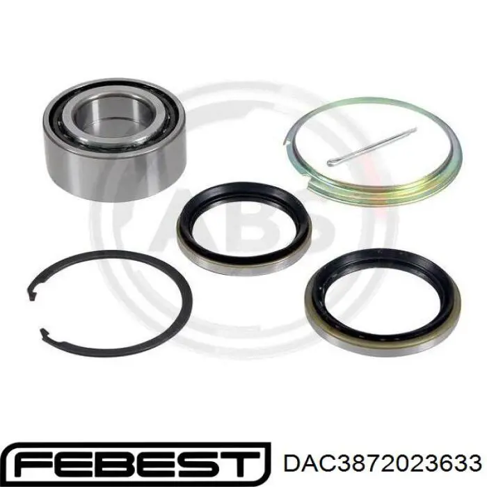 DAC38720236-33 Febest cojinete de rueda delantero