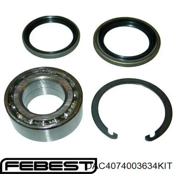 DAC40740036-34KIT Febest cojinete de rueda delantero