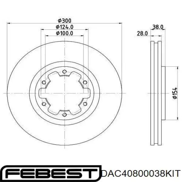 Cojinete de cubo SKF VKBA3995