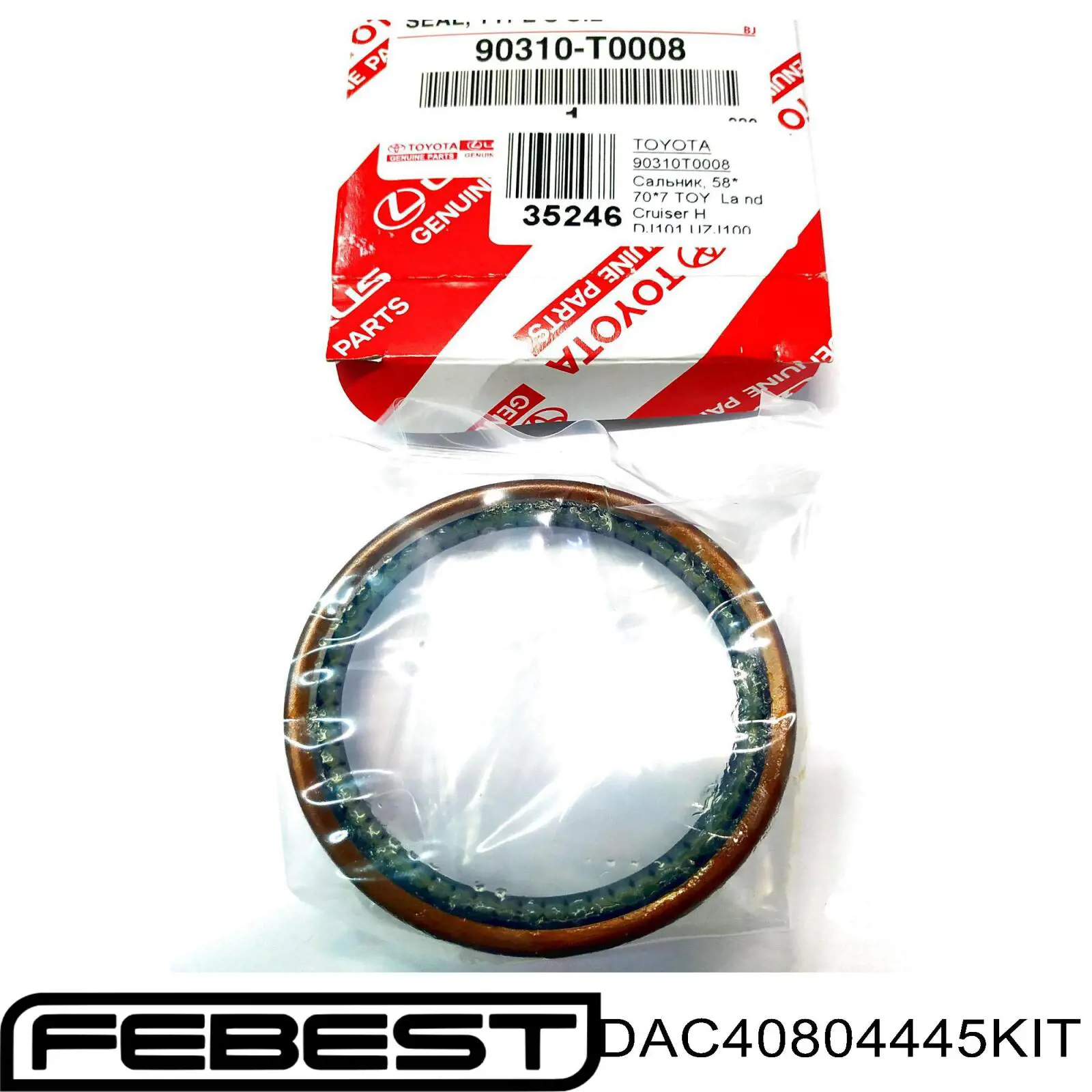 DAC40804445KIT Febest cojinete de rueda trasero